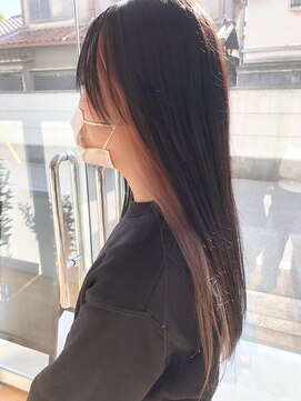 ヴィノバ(benova) ホワイト系くすみピンクでインナーカラー【塚口／武庫之荘/】