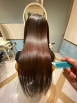 ロンドルーチェ 心斎橋(Lond luce)&nbsp;ダークアッシュ/ミディアムレイヤーカット［髪質改善/縮毛矯正］