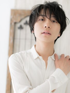 トニーアンドガイメン ホテル京阪仙台店(TONI&GUY MEN) 前髪パーマでこなれ束感ナチュラルウルフ！d仙台10代20代30代