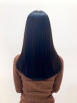 ヘアーライズ 池袋東口店(hair RISE)&nbsp;ストカールロングワンレン内巻きダークブラウン清楚系