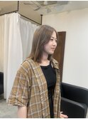 【顔周りカットSayaka】ベージュ×顔周りカット