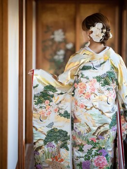 トゥエンティ ファイブ(TWENTY FIVE)の写真/【お着付け/ヘアセットのご予約◇お電話にて可能】大切な日の着付けやヘアセットは[TWENTY FIVE]にお任せ＊