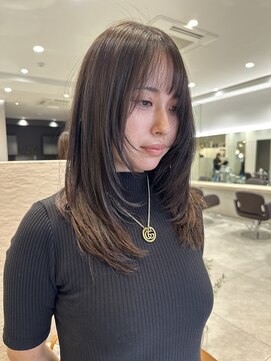 シュク 高円寺(SYUK) 顔まわりレイヤー/オリーブグレージュ/SYUK高円寺/【坂元】