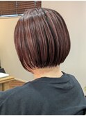 ベリーピンク×コンパクトボブ