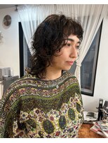 カルテ(QUARTE) レイヤーパーマ マレット オン眉