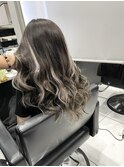 バレイヤージュ風 プルエクステ #しのだスペシャル