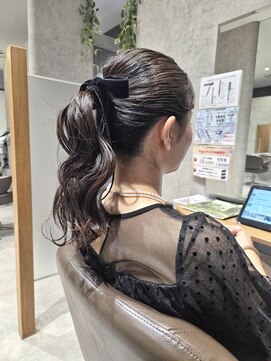 【海浜幕張 Ripple】ゆるウェーブポニー×18mmベロアリボン