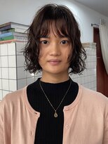 カルテ(QUARTE) ラフに動く ゆるっとボブパーマ