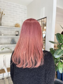 リグ ヘアアンドデザイン(LiG hair&design) ピンクカラー