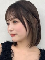 エジョン 八幡山店(Aejon)&nbsp;八幡山レイヤーカット韓国ダブルカラー顔周り前髪カットボブ