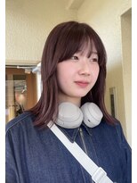 ラミエ バイ メルト 吉祥寺(lamie by melt)&nbsp;小川/ブリーチなしwカラーピンクラベンダー外はねボブ顔周り