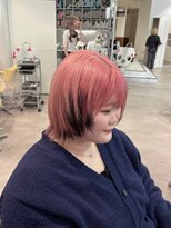 アウラ(AURA)&nbsp;ショートウルフライトピンクブラックデザインカラー