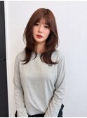 ハッシュカット×艶やかブラウン