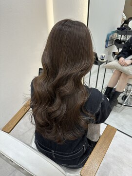 ジーナ 吉塚(Zina) くびれ巻き ショコラグレージュ【福田れん】吉塚美容室 髪質改善