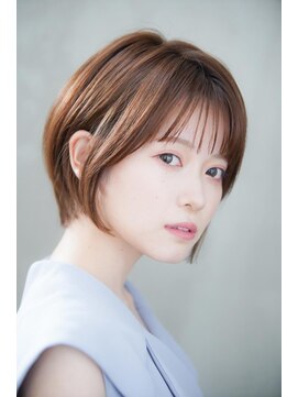 ヘアーズ ベリー 香椎店(hairs BERRY) ★BERRYシアーカラータンバルモリフレアバングショート美髪