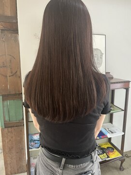 ヘアーアイストゥーレ(HAIR ICI TRE) ラベンダーベージュ　ブラウンベージュ　艶　ロング　髪質改善