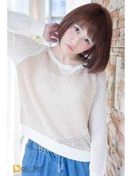 アルターリアン(aL ter LieN) 【aL-ter LieN TAKU】小顔カット☆柔らかチョコレートボブ　千葉