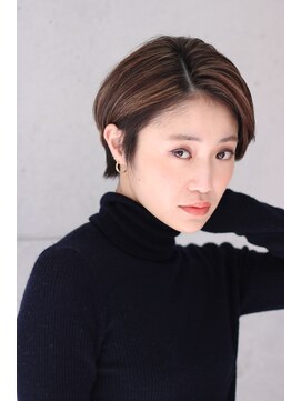 アンドヘアー 西葛西(&-HAIR) 動きが出ない人でも動きが出るハイライトカラー!!ショート!