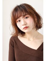 エクリフルール(equri fleur) 伸ばしかけに!外ハネMIX巻きボブスタイル