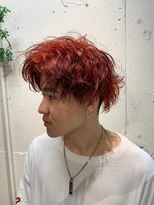 エル(EL by green)&nbsp;【MITSU】ルビーアッシュ×ツーブロック×フェザーマッシュ