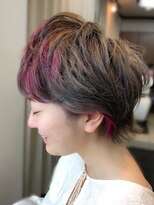 ヘアーサロン ノルテ(Hair Salon NORTE) ミルクティーベージュ×ベリーピンク