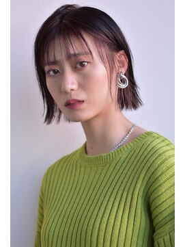 イースエモーション(ease et motion) 【ease et motion】ぷつっとボブ インナーカラー シースルー