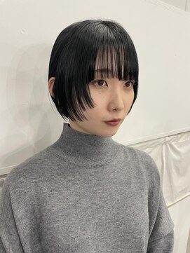ワク(WAKU) YUJI style NO.36顔周りで遊ぶショートボブ切りっぱなしボブ