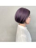 タグ(#tag) #ボブ×セクションカラーバイオレット