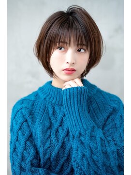 ケアリー 成増(Carelly) ☆外ハネボブアッシュブラウンネオウルフツイストパーマ
