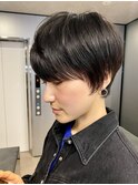 40代50代60代抜け感ショートレイヤーナチュラルベージュ