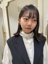 メイカ(MEIKA)&nbsp;”外ハネヘア×ヴァイオレットブラウン” なかもと はな