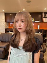 ノラキチジョウジ(NORA KICHIJOJI)&nbsp;ハイトーンカラーロングフェイスレイヤーカット耳かけ