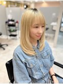 大阪駅西梅田堂島/セミロングレイヤーお客様スタイル
