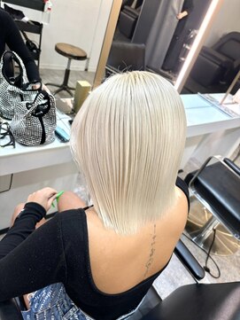 ブレンド 渋谷(BLend) 前髪アンブレラカラーこなれミディイメチェンウェーブパーマ