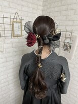 ベルデイズ 横浜西口店(BELDAYS)&nbsp;袴に合わせたタイト編みおろし