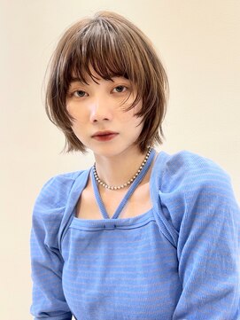 エムスラッシュ 本牧(M.SLASH) 顔回りレイヤー/ツヤ感/無造作/マッシュウルフ/本牧