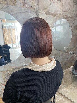 ビーヒアナウ N゜03 金沢駅西店(BE HERE NOW) ブラッドオレンジ×ボブ