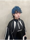 ☆ショートウルフ×ブルー×ブラック☆