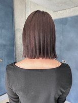 ヲタク(wotaku.)&nbsp;ラベンダーグレージュ切りっぱなしボブブリーチカラー髪質改善