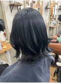 ブルーアッシュボブ