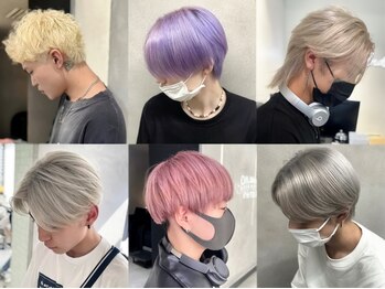 オフホワイト 大阪店(Off-White)の写真/垢抜けハイトーンや個性派カラーで周りのメンズとは圧倒的に差がつく☆必ず最高なカラーに仕上げます！◎