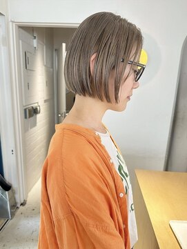 ハル 南平岸(HARU) ミニボブ/ミルクティーカラー/ハイトーンカラー