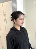 ヘアセット　卒業式ヘア　ボブアレンジ　博多