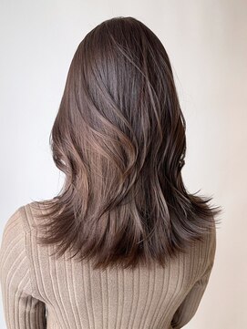 アルバム 渋谷パルコ(ALBUM) ミディアムロング美髪顔周りレイヤー韓国ヘア_ba434321