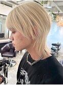 ハイライトカラーミルクティーベージュレイヤーカット