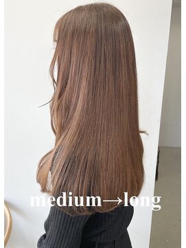 ヘアー アイス 御器所本店(HAIR ICI) たっぷり重めシールエクステ