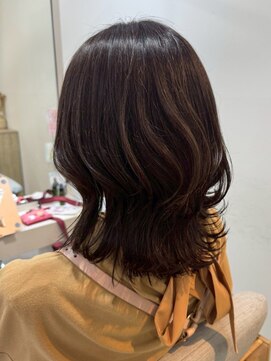 サロン LH(salon LH) ミディアムレイヤー/ウルフミディ/ダークブラウン