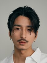 銀座ニュアンスパーマミディアムセンターパートツイストパーマ