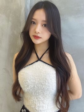 ロンドルーチェ 心斎橋(Lond luce) ダークアッシュ/ミディアムレイヤーカット［髪質改善/縮毛矯正］