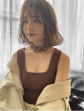 リープス(LEAPS) ショートカットミニウルフカットショートウルフチェリーブラウン